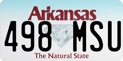 AR license plate 498MSU