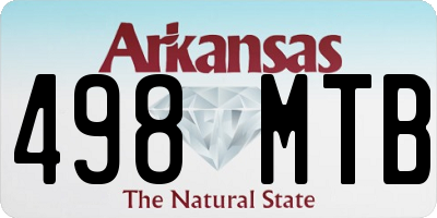 AR license plate 498MTB