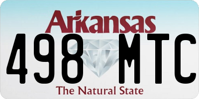 AR license plate 498MTC