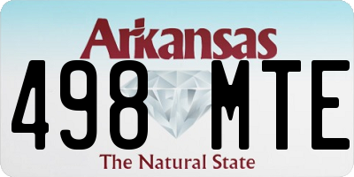 AR license plate 498MTE