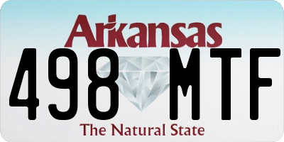 AR license plate 498MTF