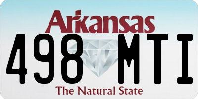 AR license plate 498MTI