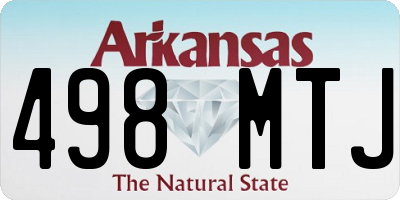 AR license plate 498MTJ