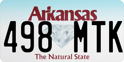 AR license plate 498MTK
