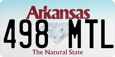 AR license plate 498MTL