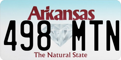 AR license plate 498MTN