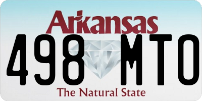 AR license plate 498MTO
