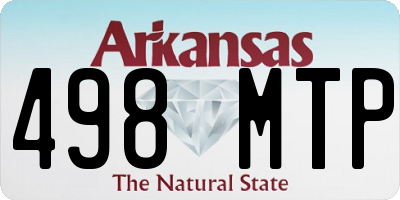 AR license plate 498MTP
