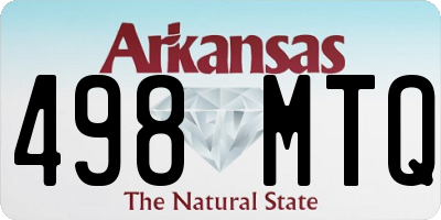 AR license plate 498MTQ