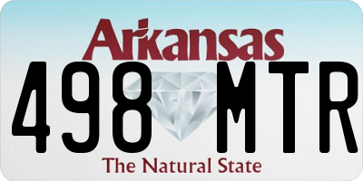 AR license plate 498MTR