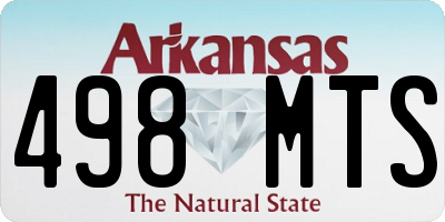 AR license plate 498MTS