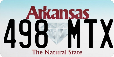 AR license plate 498MTX