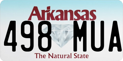 AR license plate 498MUA