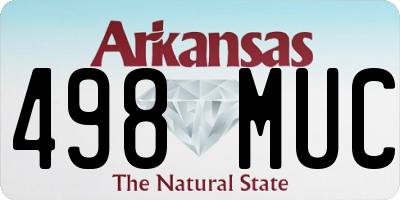AR license plate 498MUC