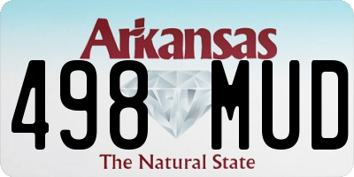 AR license plate 498MUD