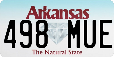 AR license plate 498MUE