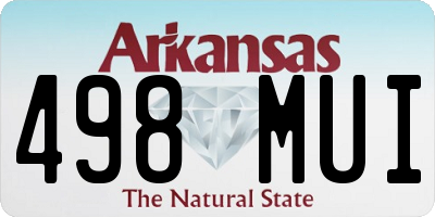 AR license plate 498MUI