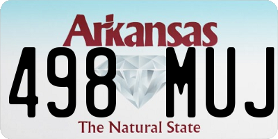 AR license plate 498MUJ