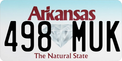 AR license plate 498MUK