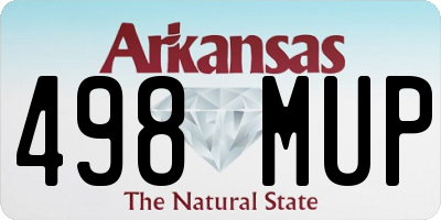 AR license plate 498MUP