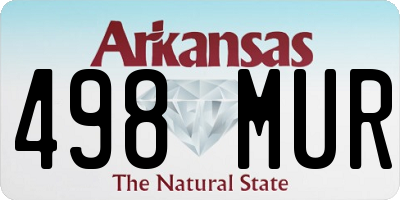 AR license plate 498MUR