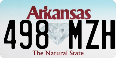 AR license plate 498MZH