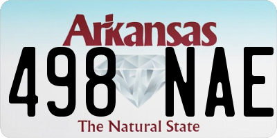 AR license plate 498NAE