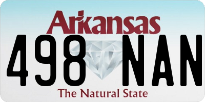 AR license plate 498NAN