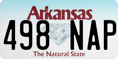 AR license plate 498NAP