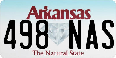 AR license plate 498NAS