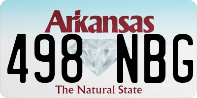 AR license plate 498NBG