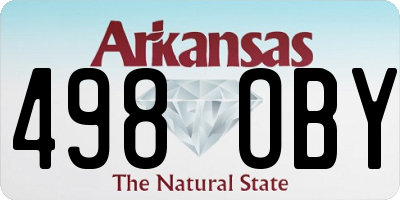 AR license plate 498OBY