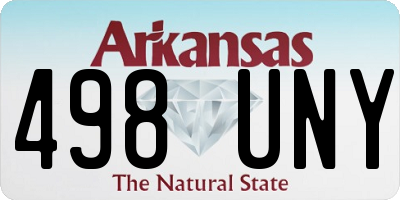 AR license plate 498UNY