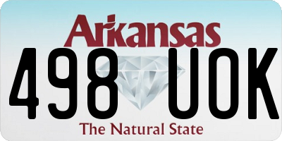 AR license plate 498UOK