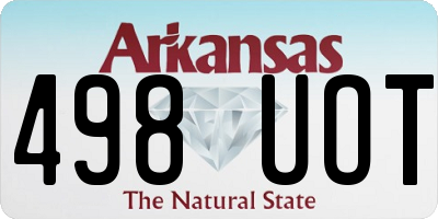 AR license plate 498UOT