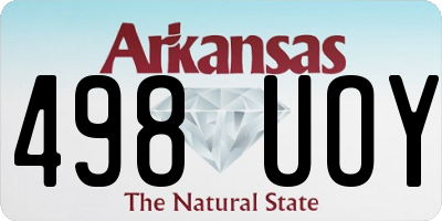 AR license plate 498UOY