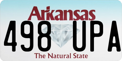 AR license plate 498UPA