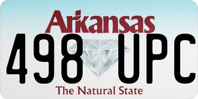 AR license plate 498UPC