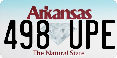 AR license plate 498UPE
