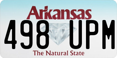 AR license plate 498UPM