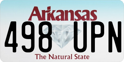 AR license plate 498UPN