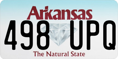 AR license plate 498UPQ