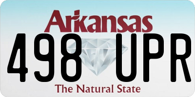 AR license plate 498UPR