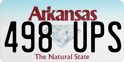 AR license plate 498UPS