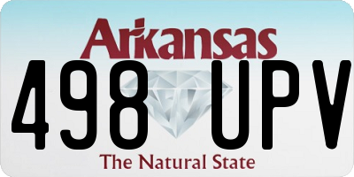 AR license plate 498UPV