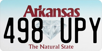 AR license plate 498UPY