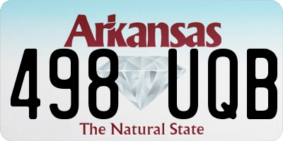 AR license plate 498UQB