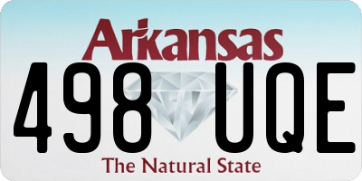 AR license plate 498UQE