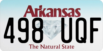 AR license plate 498UQF