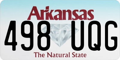 AR license plate 498UQG